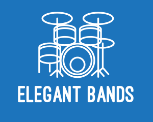 Drumming Band Drums logo design