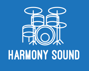 Drumming Band Drums logo design