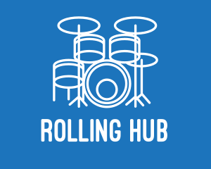 Drumming Band Drums logo design