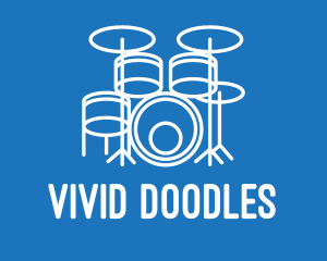 Drumming Band Drums logo design