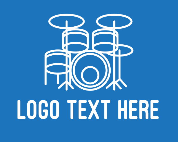 Drum Set logo example 2