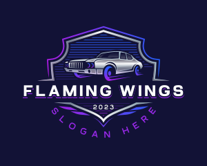 Car Wing Vehicle logo design