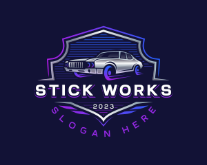 Car Wing Vehicle logo design