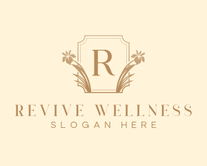 Elegant Flower Wellness logo design