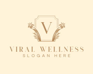 Elegant Flower Wellness logo design