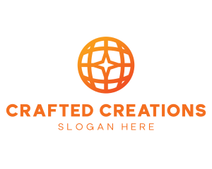 Corporate Geometric Star Globe logo design