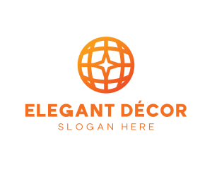 Corporate Geometric Star Globe logo design