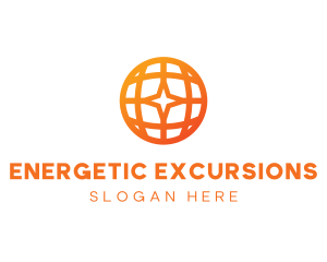 Corporate Geometric Star Globe logo design