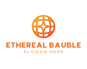 Corporate Geometric Star Globe logo design