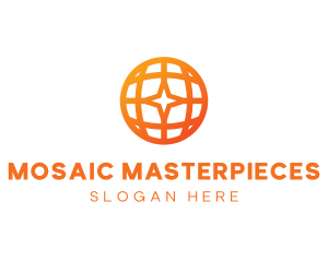 Corporate Geometric Star Globe logo design