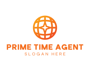 Corporate Geometric Star Globe logo design