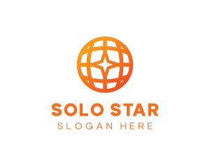 Corporate Geometric Star Globe logo design