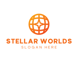 Corporate Geometric Star Globe logo design