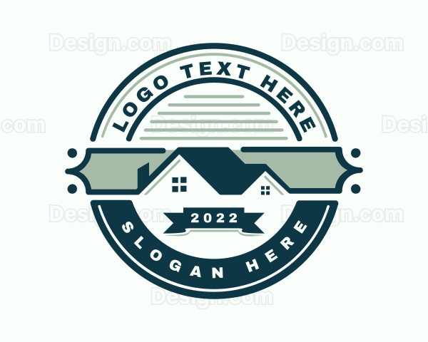 Home Roofing Real Estate Logo