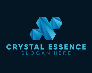 Mining Crystal Jewel  logo design
