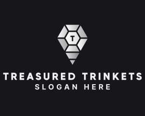 Gemstone Jewelry Pin Location logo