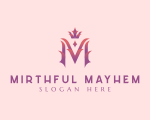 Royalty Crown Letter M logo design