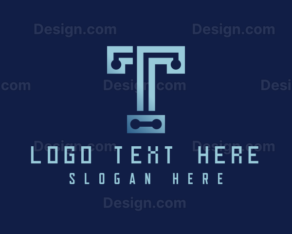 Programmer Tech Letter T Logo