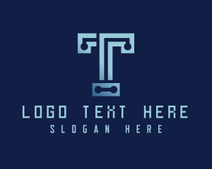 Programmer Tech Letter T logo