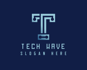 Programmer Tech Letter T logo design