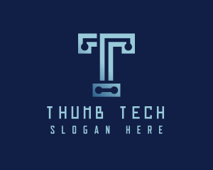 Programmer Tech Letter T logo design