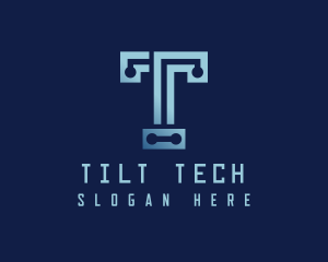 Programmer Tech Letter T logo design