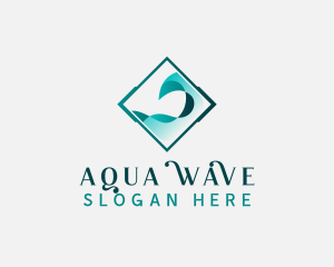 Water Wave Ocean logo design