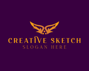 Creative Fantasy Wings  logo design