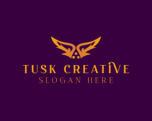 Creative Fantasy Wings  logo design