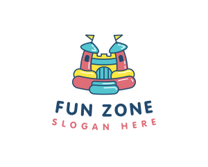 Bounce Palace Playground logo design