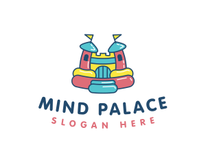 Bounce Palace Playground logo design