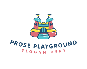 Bounce Palace Playground logo design