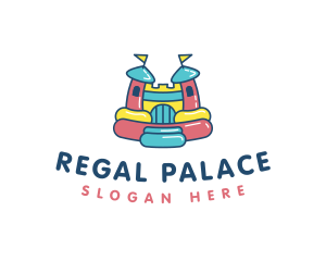 Bounce Palace Playground logo design