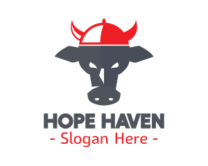 Cow Viking Helmet logo