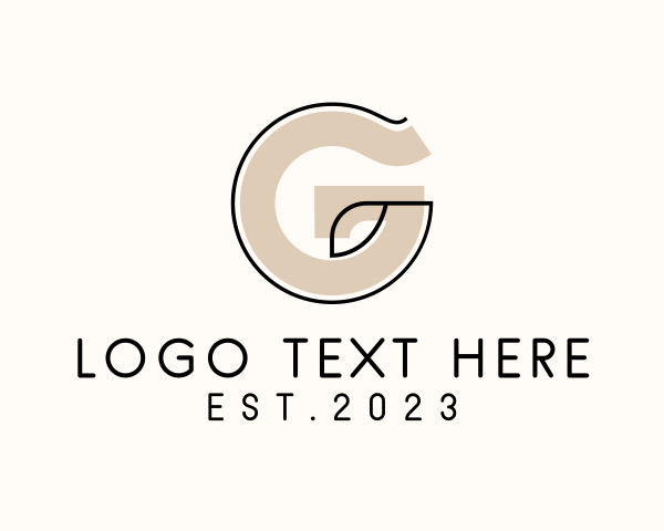 Typography logo example 1