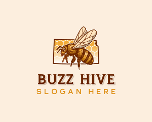 Kansas Honeybee Apiary logo design