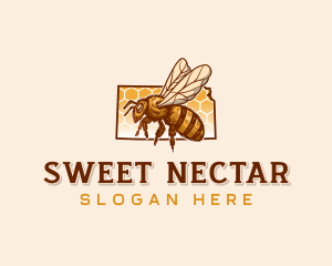 Kansas Honeybee Apiary logo design