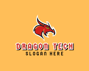 Mythical Dragon Horn logo design