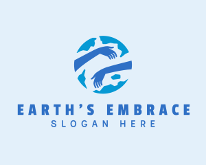 Globe Embrace Advocacy logo design