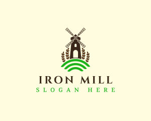 Flour Mill Agriculture logo design