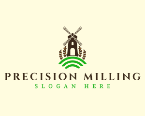 Flour Mill Agriculture logo design