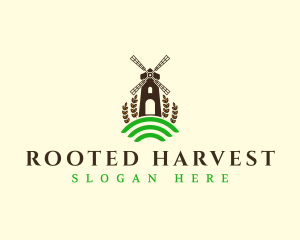 Flour Mill Agriculture logo design