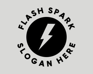 Fast Lightning Circle logo