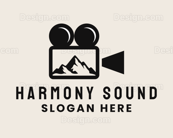 Video Camera Mountain Logo