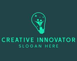 Bulb Person Innovation  logo