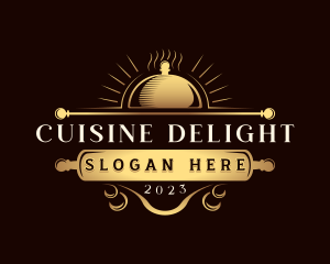 Premium Restaurant Cloche logo design