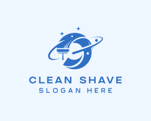 Cleaning Squeegee Wiper logo design