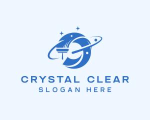 Cleaning Squeegee Wiper logo design