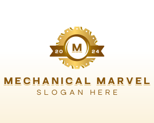 Industrial Mechanical Gear logo design