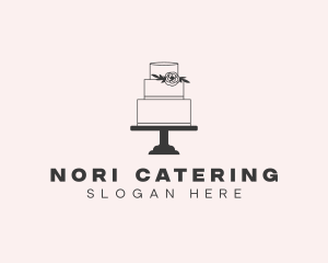 Floral Tiered Cake logo design